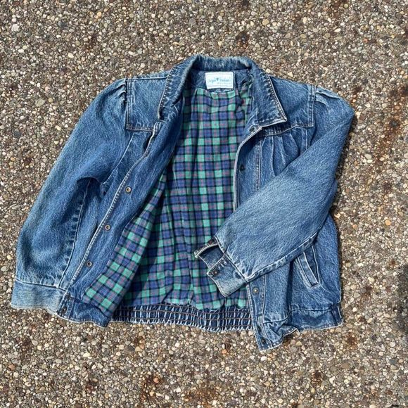 80S SERGIO VALENTE DENIM COAT - Picture 2 of 4